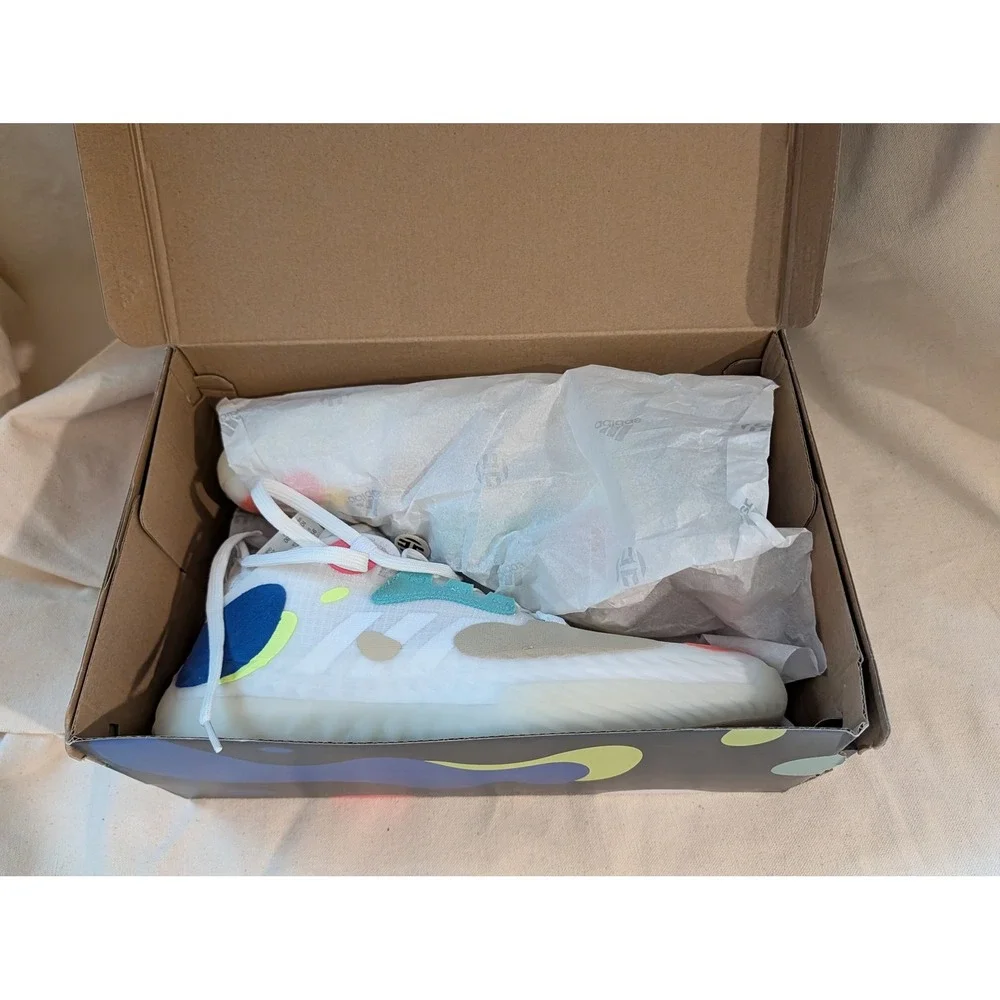 Adidas Harden Vol. 5 Futurenatural Basketball Shoes Crystal White FZ1071 Mens 10
